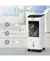 Slickblue Evaporative Portable Air Cooler Fan Humidifier with Remote Control for Home and Office