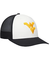 47 Brand Men's White/Navy West Virginia Mountaineers Freshman Trucker Adjustable Hat