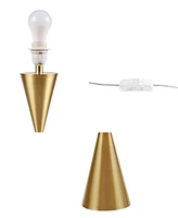 Ink+Ivy Gold Hourglass Metal Table Lamp