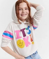 Epic Threads Little Big Girls Its Okay Graphic Hoodie Bloom Denim Skort Nia Lace Up Shoes Created For Macys