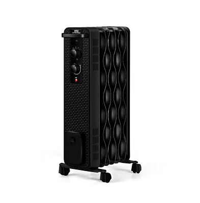 Slickblue 1500 W Oil-Filled Heater Portable Radiator Space with Adjustable Thermostat