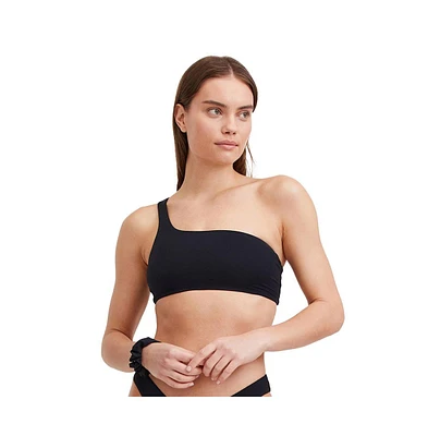 Gottex Plus Solid One Shoulder Bikini Swim Top