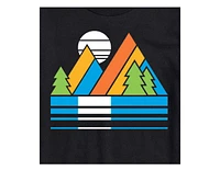 Hybrid Apparel Retro Mountains Mens Short Sleeve Tee