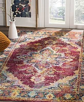 Safavieh Crystal CRS508 Ruby and Navy 9' x 12' Area Rug