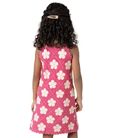 Rare Editions Little Girls Daisy Crochet Dress