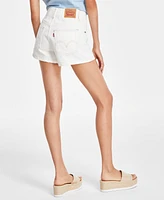 Levi's High-Waisted Cotton Mom Shorts