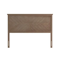 Merrick Lane Marta Queen Herring Bone Wooden Adjustable Headboard Only