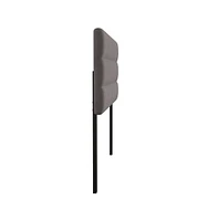 Merrick Lane Coppola Queen Headboard With Tufted Upholstery And Powder Coated Metal Frame