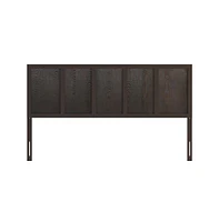 Merrick Lane Grady King Raised Panel Wooden Adjustable Headboard Only