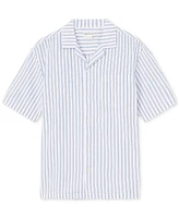 Frank And Oak Men's Short Sleeve Seersucker Button-Front Shirt