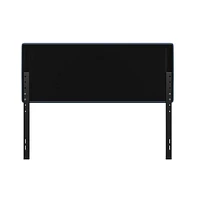 Merrick Lane Coppola Queen Headboard With Tufted Upholstery And Powder Coated Metal Frame