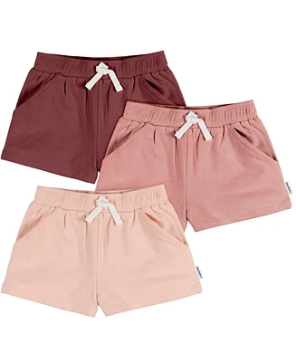 Gerber Toddler Girls Knit Shorts, 3-Pack