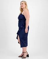 Emerald Sundae Trendy Plus Size Ruffled Midi Dress