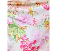 City Studios Juniors' Floral-Print Cowlneck Godet-Pleat Dress
