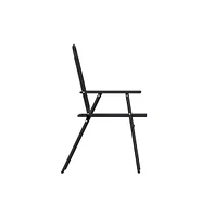 Munroe Set Of 4 Textilene Folding Sling Style Patio Chairs With Armrests