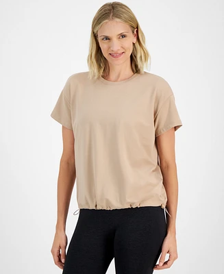 Id Ideology Women's Drawcord-Hem T-Shirt, Created for Macy's