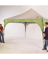 Coleman 12 x 12 Canopy Sun Shelter with Instant Setup, Green