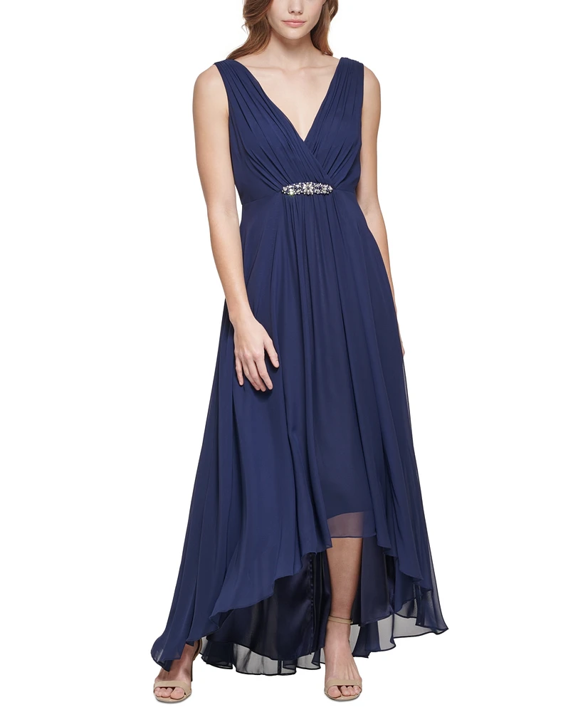 Eliza J Women's Embellished High-Low Gown