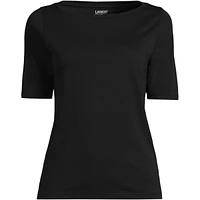 Lands' End Plus Supima Boatneck Top