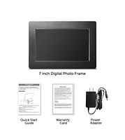 Sungale 7 inch Digital Photo Frame, Black, 1024x600 - Usb & Sd card Support