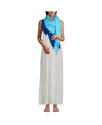 Lands' End Women's Tasseled Swim Cover-up Sarong