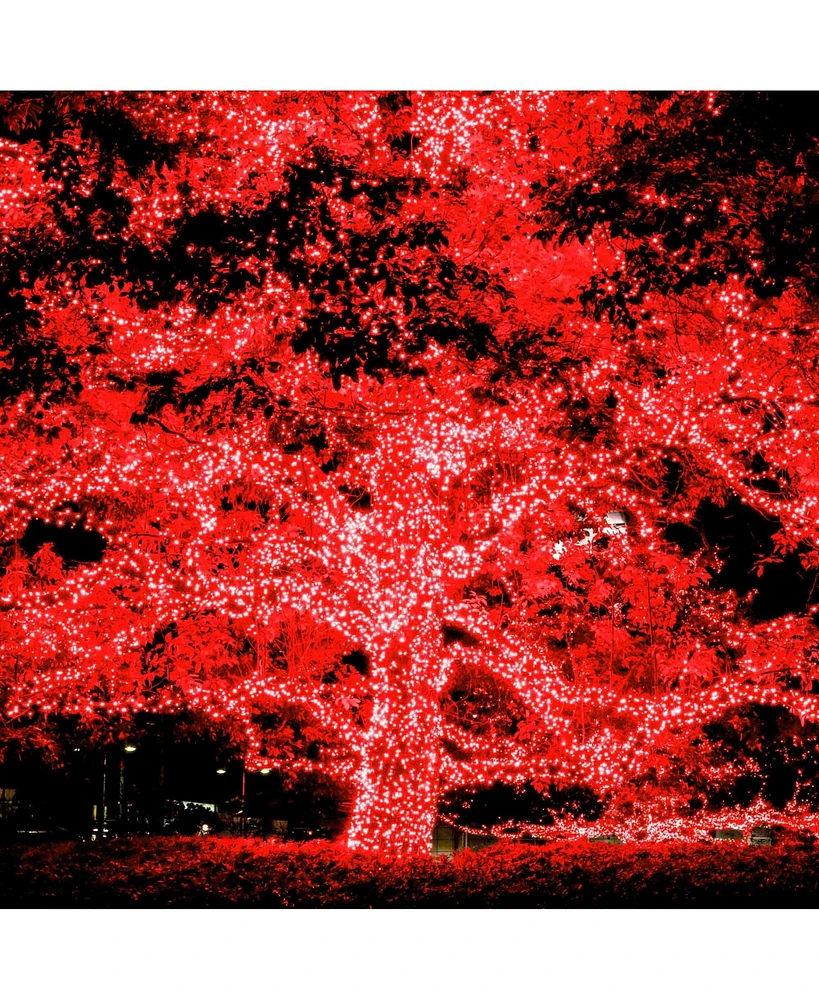 Yescom Solar String Lights 36 Ft Waterproof Red Solar Xmas Lights Outdoor Tree Yard