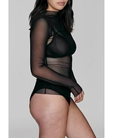 Cuup Women's The Mockneck Top - Mesh