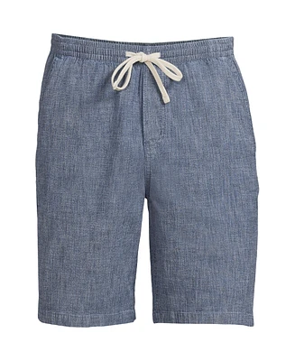 Lands' End Men's 9" Pull On Deck Shorts