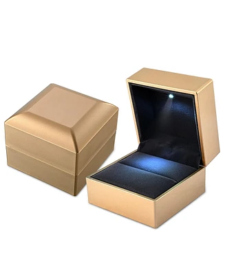 Yescom Led Ring Box Jewelry Wedding Engagement Proposal Lighted Pin Coin Case Pack