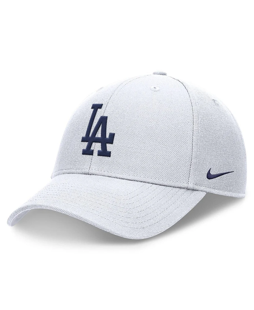 Nike Men's White Los Angeles Dodgers Evergreen Club Performance Adjustable Hat