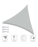 Yescom 25 Ft 97% Uv Block Triangle Sun Shade Sail Canopy Cover Net for Patio Poolside