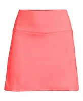 Lands' End Women's Active High Impact Rise Flat Front Skorts