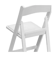 Folding Chair - Resin– 2 Pack 800Lb Weight Capacity Event