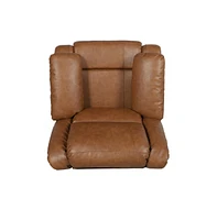 Recliner With Bustle Back And Padded Arms