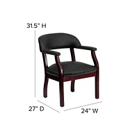 Emma+Oliver Conference Chair With Accent Nail Trim