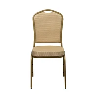 Emma+Oliver Crown Back Stacking Banquet Dining Chair