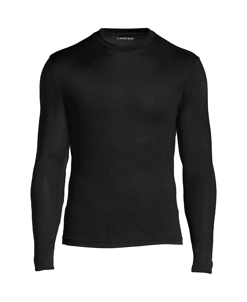 Lands' End Men's Silk Long Underwear Crew Neck