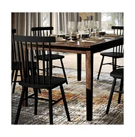 Hayden Wooden Dining Table With Tapered Legs