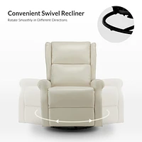 Callinan Contemporary Faux Leather Manual Recliner
