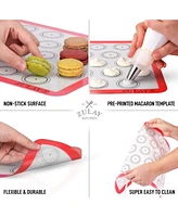 Zulay Kitchen Macaron Silicone Baking Mats 4-Pc