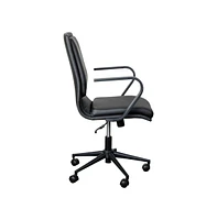 Merrick Lane Artemis Mid-Back Home Office Chair With Armrests, Height Adjustable Swivel Seat And Five Star Base