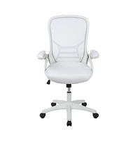 Emma+Oliver High Back Mesh Ergonomic Office Chair With Flip-Up Arms