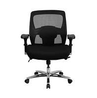 Emma+Oliver 24/7 Intensive Use Big & Tall 500 Lb. Rated Mesh Executive Swivel Ergonomic Office Chair With Ratchet Back