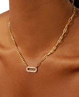 Audrey by Aurate Diamond Two-Chain Link 18" Pendant Necklace (3/4 ct. t.w.) in Gold Vermeil, Created for Macy's