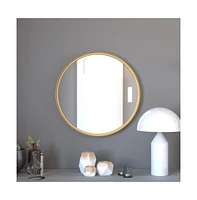 Merrick Lane Monaco Accent Wall Mirror With Metal Frame For Bathroom, Vanity, Entryway, Dining Room, & Living Room