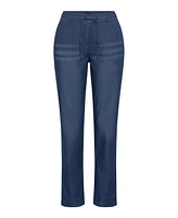 Olsen Women's Lisa Fit Straight Leg Denim Look Jersey Pant