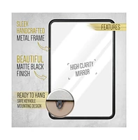 Wall Mirror Large Mirror, Rustic Accent For Bathroom, Entry, Dining Room, & Living Room. Metal