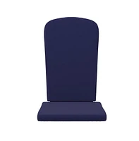 Merrick Lane Riviera Set Of 2 Indoor/Outdoor High Back Adirondack Chair Cushions With Elastic Strap And Water Resistant Covers