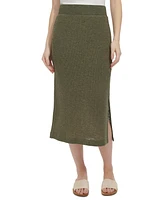 Andrew Marc Sport Women's Pull-On Crochet Midi Skirt