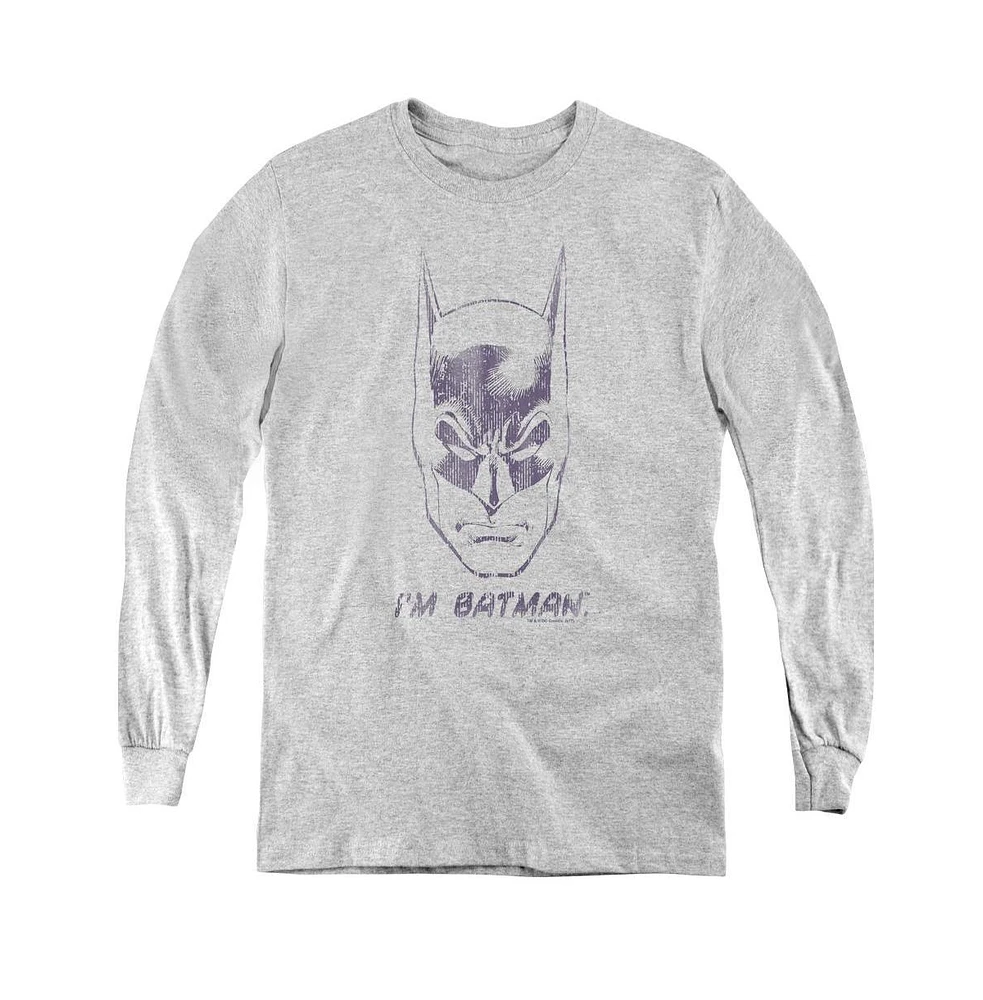 Batman Boys Youth Im Long Sleeve Sweatshirts